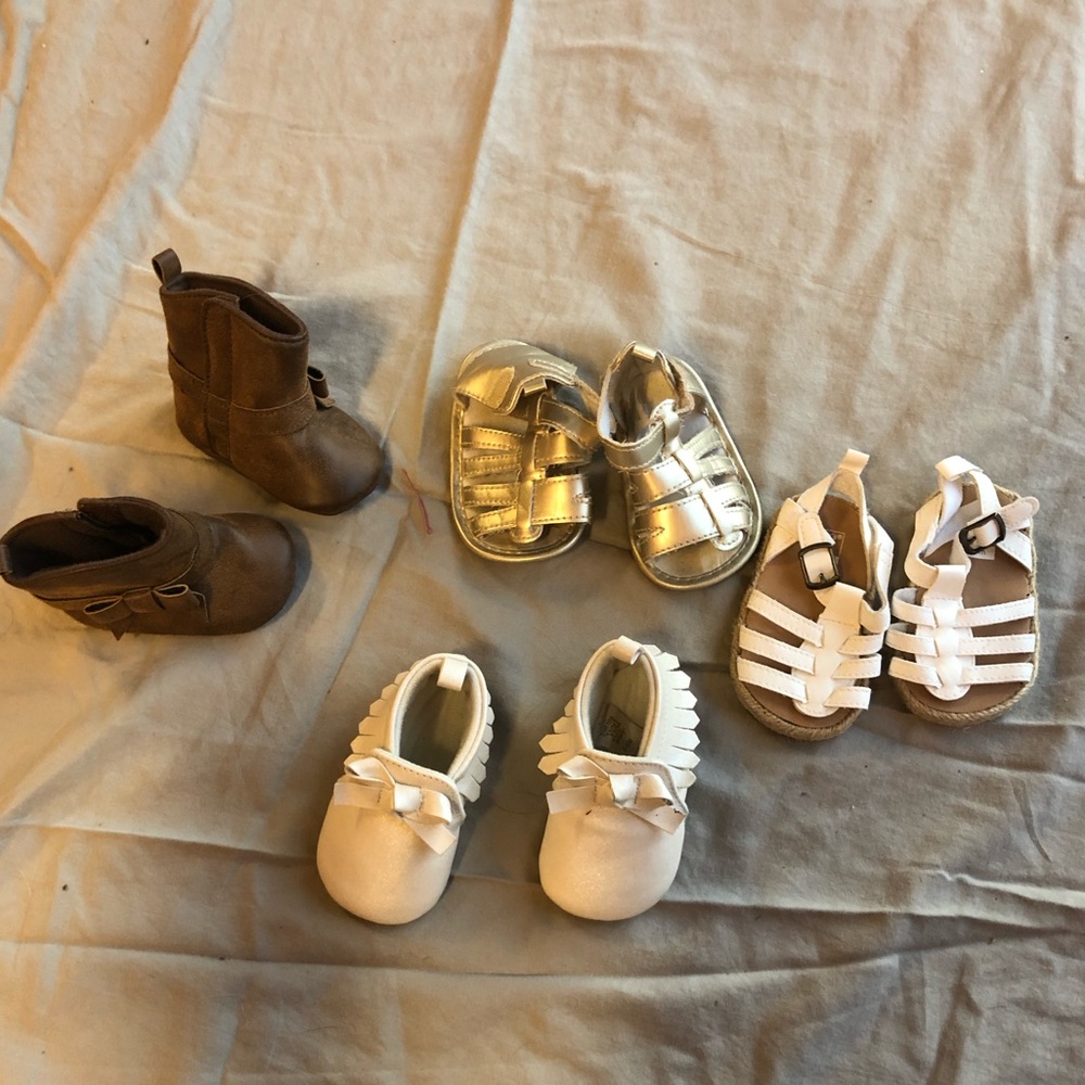 3-6 month infant shoes, never worn